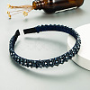 Bling Bling Glass Beaded Hairband OHAR-PW0007-27N-1