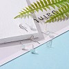 925 Sterling Silver Flat Pad  Stud Earring Findings STER-K167-045D-S-7