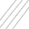 Tarnish Resistant 304 Stainless Steel Cable Chains CHS-R003-0.4mm-1