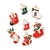 Christmas Theme Alloy Enamel Pendants FIND-M039-01H-1