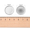 Tarnish Resistant Flat Round 304 Stainless Steel Plain Edge Bezel Cups STAS-R083-02-3