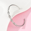 304 Stainless Steel Cuff Bangles for Women BJEW-F497-01P-5
