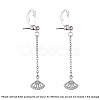 Brass Clip-on Earring Converters Findings KK-Q115-S-3