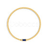 Birthstone 304 Stainless Steel Pave Cubic Zirconia Link Bracelets FS-WG4804B-10-1