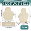 Head Shaped Wooden Hat Display Stands ODIS-WH0086-148C-2