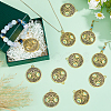 40Pcs Tibetan Style Hollow Alloy Pendants TIBEP-FH0001-29AG-5