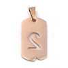 Ion Plating(IP) 304 Stainless Steel Pendants STAS-O127-C02-2