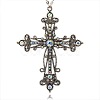Tibetan Style Alloy Rhinestone Gothic Cross Big Pendants LS-RB-J144-28AS-1