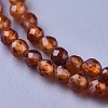 Natural Garnet Beaded Necklaces NJEW-K114-A-A03-2