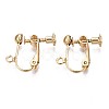 Brass Clip-on Earring Findings KK-Q764-029-2