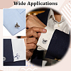 2 Pairs 2 Styles Brass Cufflinks DIY-PH0035-89-5
