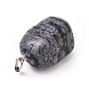 Natural Snowflake Obsidian Pendants G-K302-B04-3