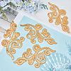 5Pairs Embroidery Thread Clothing Patches PATC-GF0001-97C-4