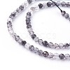 Natural Black Rutilated Quartz Beads Strands G-F619-10B-3mm-3