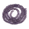 Frosted Transparent Glass Beads Strands LS-GLAA-N016-4mm-02-2