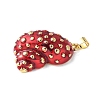 Brass Enamel Pendants KK-A252-01G-2