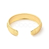 Clear Cubic Zirconia Rhombus Open Cuff Bangle BJEW-G652-03G-2