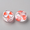 Transparent Enamel Acrylic Beads TACR-S155-005E-2