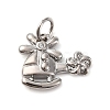 Brass Micro Pave Cubic Zirconia Pendants KK-P308-64P-1