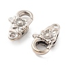 Brass Lobster Claw Clasps KK-R216-18B-P-3