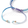 Adjustable Polyester Braided Cord Bracelet Making AJEW-JB00859-02-3