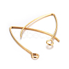 304 Stainless Steel Earring Hooks STAS-F191-02G-B-2