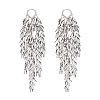 Leaf Tassel Brass Chandelier Earrings FS-WGB1A2D-02-3