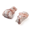 Natural Netstone Carved Dog Figurines DJEW-L023-A01-2