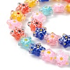 Transparent Glass Beads Strands LAMP-F029-03F-3