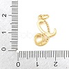 Brass Micro Pave Clear Cubic Zirconia Pendants CU-CBA7939-01C-G-3