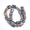 Natural Dalmatian Jasper Beads Strands G-T121-16-2
