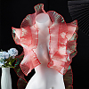 10 Yards Mermaid Color Polyester Pleated Lace Trim Ribbon DIY-WH0419-43F-6