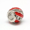 Platinum Plated Alloy Enamel Rhinestone European Beads MPDL-A023-A-3