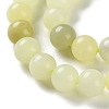 Natural New Jade Round Beads Strands G-O039-16-6mm-01-4
