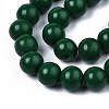 Spray Painted Natural Wood Beads Strands WOOD-S053-57C-3