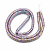 Electroplate Non-magnetic Synthetic Hematite Beads Strands G-T061-141E-2