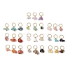 30Pcs 30 Styles Natural & Synthetic Mixed Gemstone Chip Charms PALLOY-JF02874-02-1