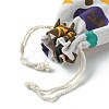 10Pcs 5 Styles Printed Polycotton(Polyester Cotton) Packing Pouches Drawstring Bags ABAG-YW0001-05-2