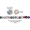 Electroplate Glass Beads Strands EGLA-YW0002-D03-4
