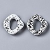 Spray Painted CCB Plastic Linking Rings CCB-Q091-019A-3