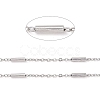 Tarnish Resistant Handmade 304 Stainless Steel Cable Chains CHS-G003-11P-A-4