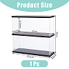 2-Tier Transparent Acrylic Minifigures Display Case ODIS-WH0043-64-2