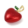 Brass Enamel Pendants KK-R224-12C-G-2
