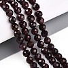 Natural Garnet Beads Strands G-S345-6mm-37-2