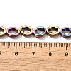 Electroplated Synthetic Non-magnetic Hematite Beads Strands G-L613-Z01-01I-4