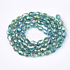 Electroplate Glass Beads Strands EGLA-T013-05D-2