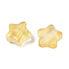 Transparent Spray Painted Glass Beads X1-GLAA-NH0003-01D-2