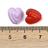 Opaque Acrylic Beads OACR-H058-04-3