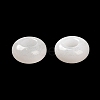 Natural White Jade European Beads G-R488-02H-4