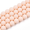Opaque Glass Beads Strands GLAA-T032-P8mm-MD09-1